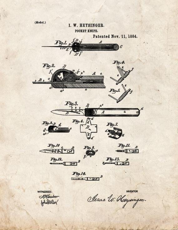 Patent Blueprint 3907 1 12 A4 Photo Print