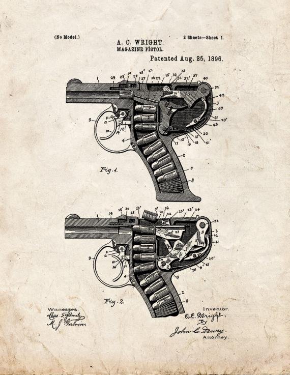 Patent Blueprint 3912 1 12 A4 Photo Print