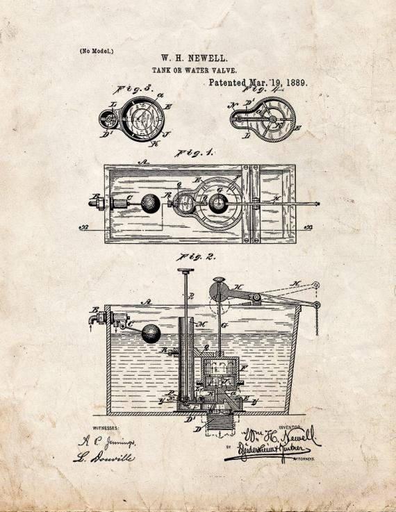 Patent Blueprint 3923 1 12 A4 Photo Print