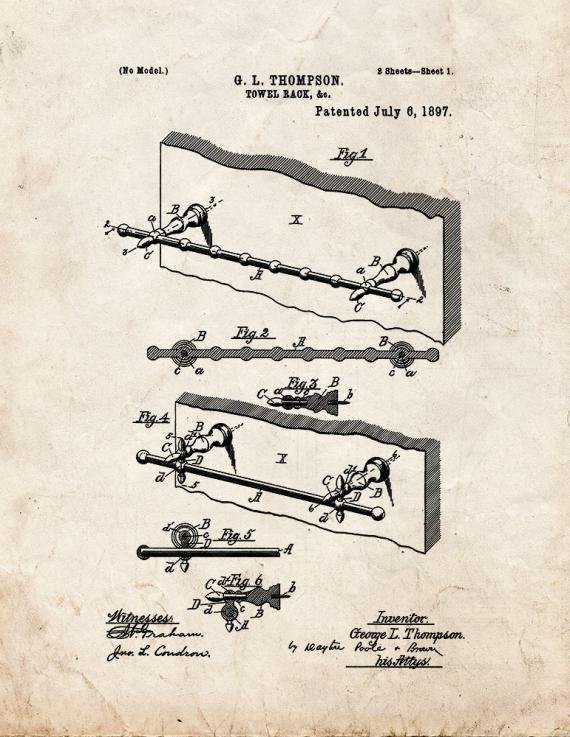 Patent Blueprint 3925 1 12 A4 Photo Print