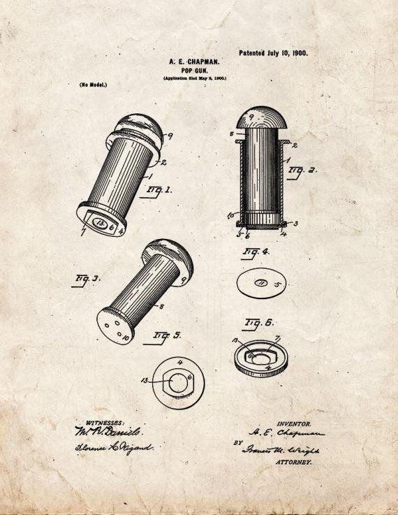Patent Blueprint 3927 1 12 A4 Photo Print