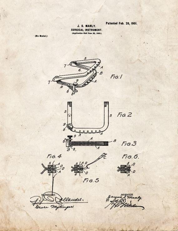 Patent Blueprint 3954 1 12 A4 Photo Print