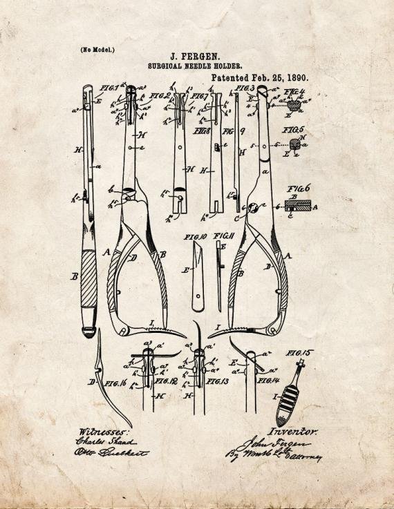 Patent Blueprint 3958 1 12 A4 Photo Print