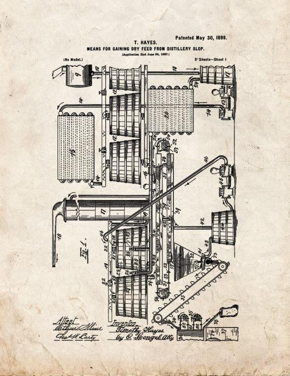Patent Blueprint 3960 1 12 A4 Photo Print