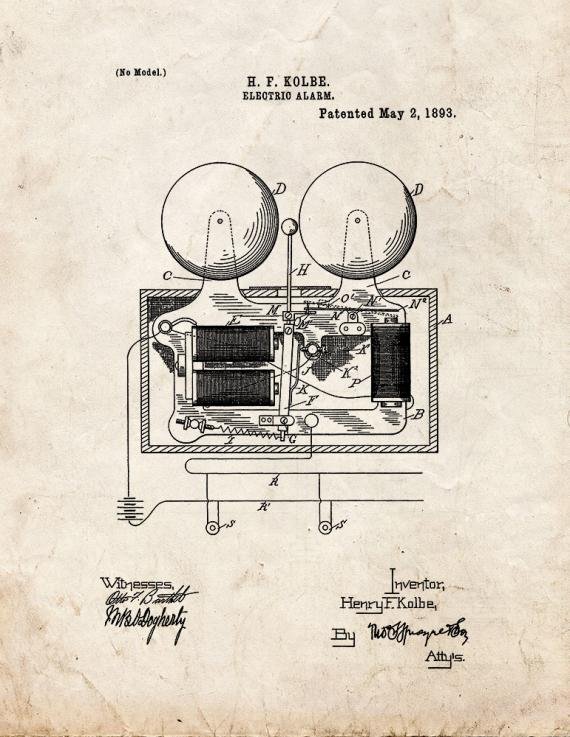 Patent Blueprint 3963 1 12 A4 Photo Print