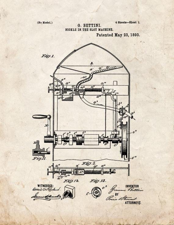 Patent Blueprint 3975 1 12 A4 Photo Print