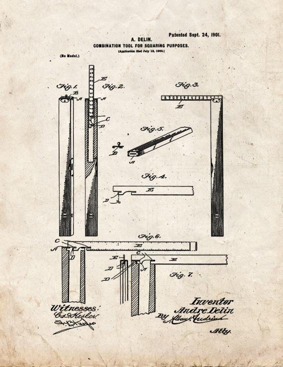 Patent Blueprint 3978 1 12 A4 Photo Print