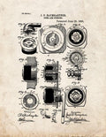 Patent Blueprint 3980 1 12 A4 Photo Print