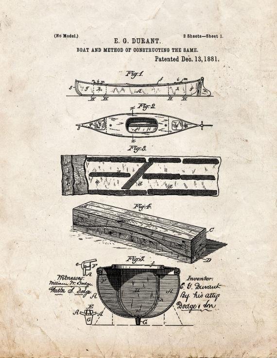 Patent Blueprint 3983 1 12 A4 Photo Print