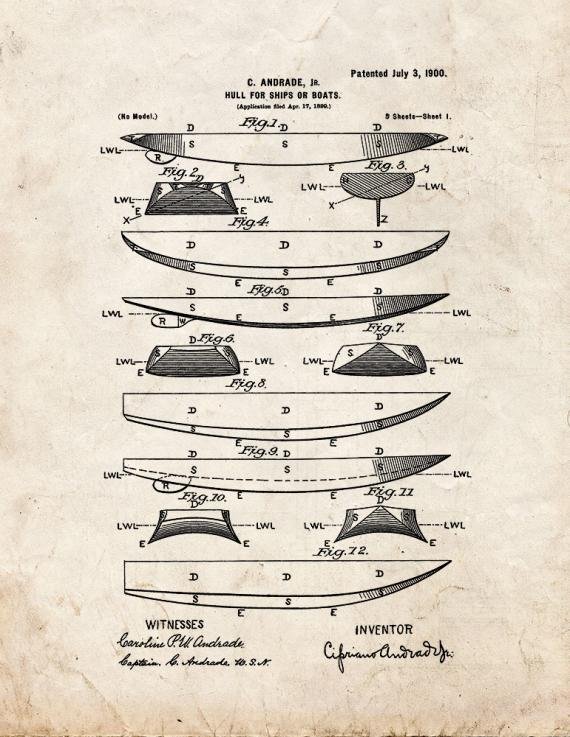 Patent Blueprint 3986 1 12 A4 Photo Print