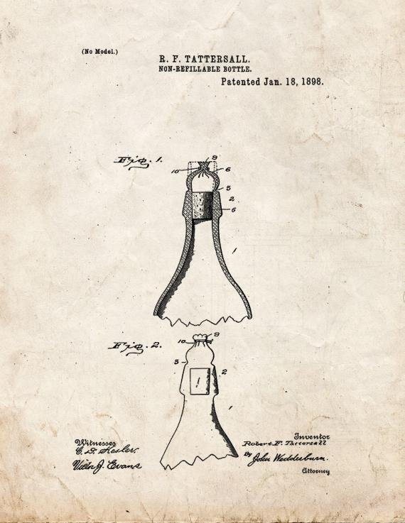 Patent Blueprint 3995 1 12 A4 Photo Print