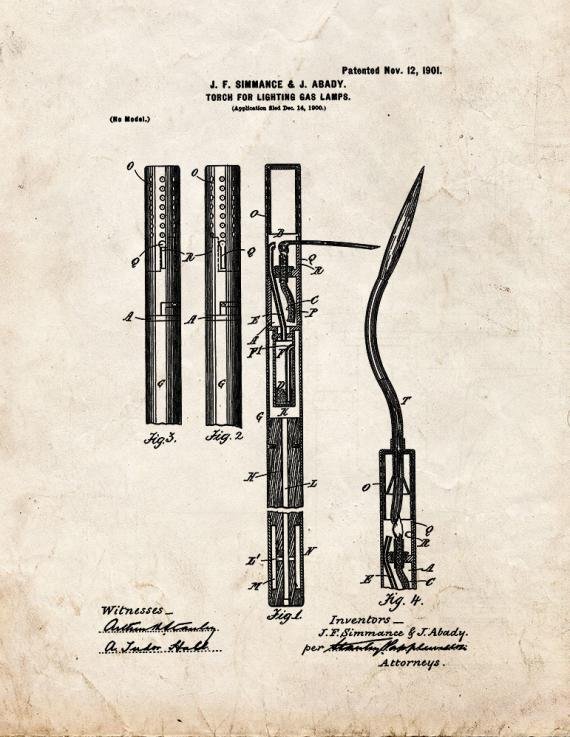 Patent Blueprint 3999 1 12 A4 Photo Print