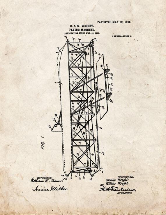 Patent Blueprint 40 1 12 A4 Photo Print