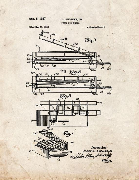 Patent Blueprint 4016 1 12 A4 Photo Print