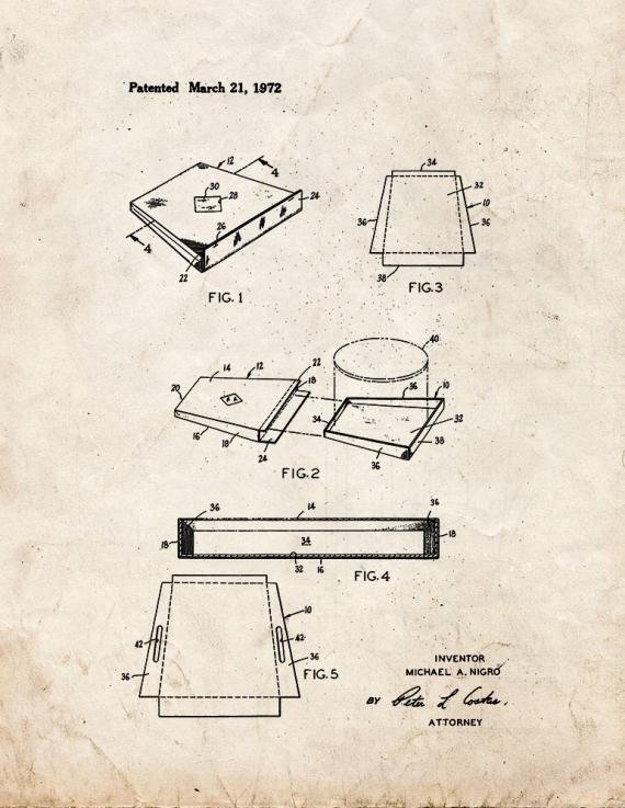 Patent Blueprint 4020 2 12 A4 Photo Print