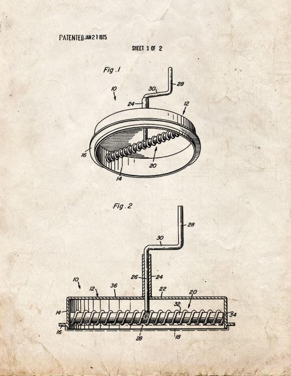 Patent Blueprint 4024 2 12 A4 Photo Print