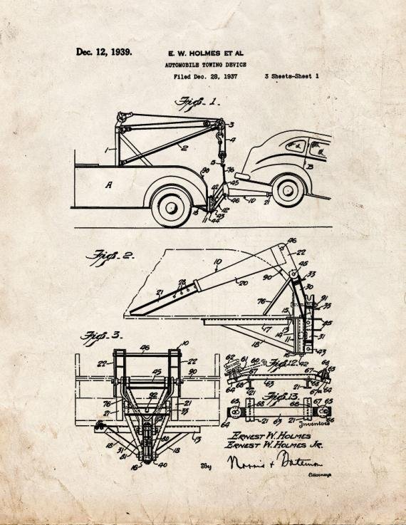 Patent Blueprint 4033 1 12 A4 Photo Print