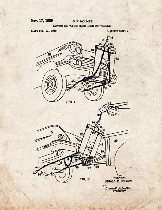 Patent Blueprint 4037 1 12 A4 Photo Print