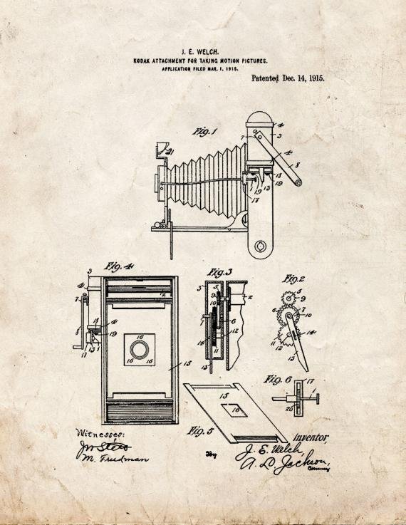 Patent Blueprint 4040 1 12 A4 Photo Print