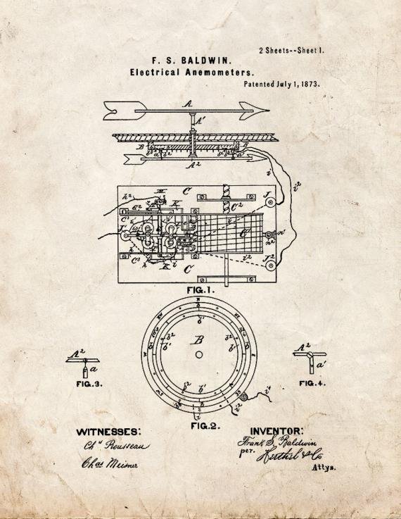 Patent Blueprint 4044 1 12 A4 Photo Print