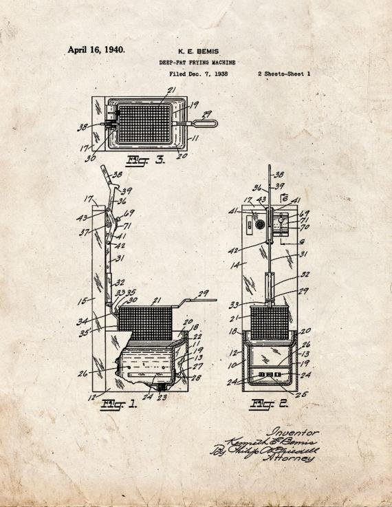 Patent Blueprint 4050 1 12 A4 Photo Print