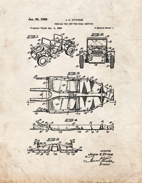 Patent Blueprint 406 1 12 A4 Photo Print