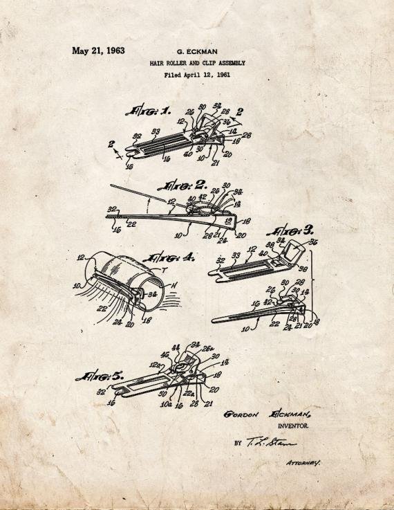 Patent Blueprint 4060 1 12 A4 Photo Print