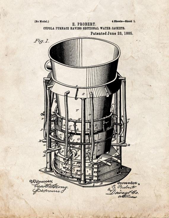 Patent Blueprint 4074 1 12 A4 Photo Print