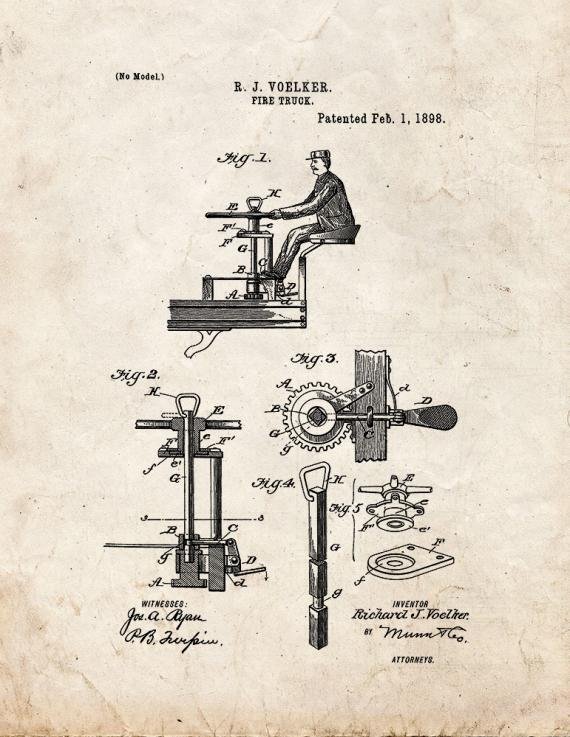Patent Blueprint 4075 1 12 A4 Photo Print