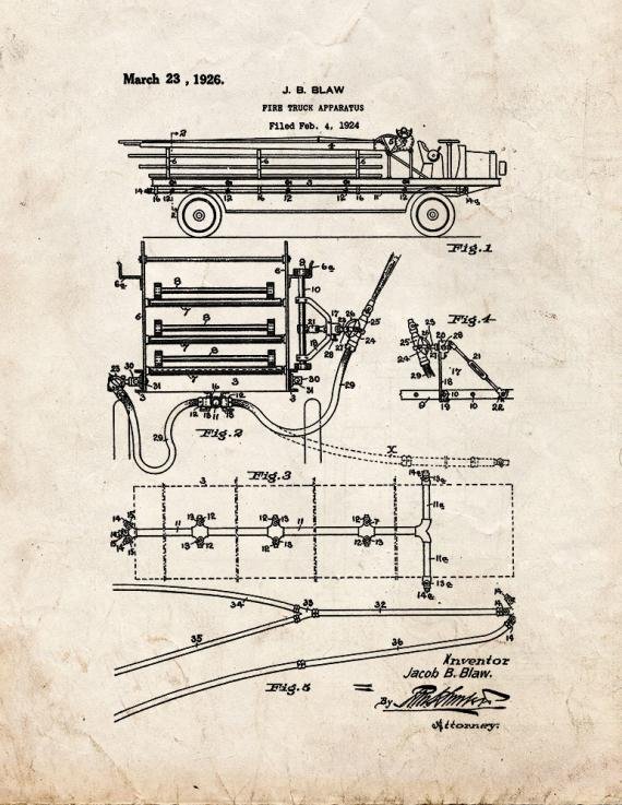 Patent Blueprint 4076 1 12 A4 Photo Print