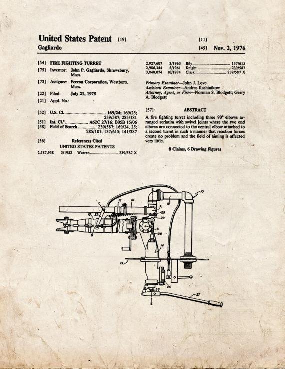 Patent Blueprint 4079 1 12 A4 Photo Print