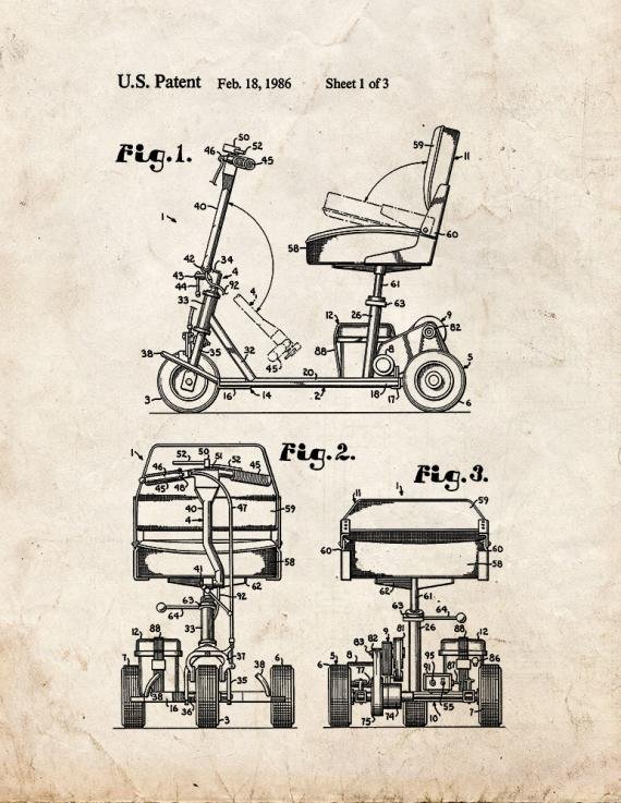 Patent Blueprint 4088 2 12 A4 Photo Print