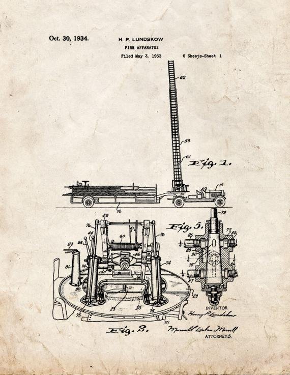 Patent Blueprint 4089 1 12 A4 Photo Print
