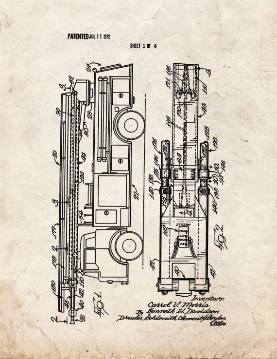 Patent Blueprint 4090 2 12 A4 Photo Print