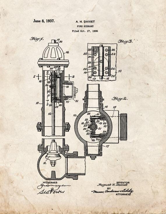 Patent Blueprint 4091 1 12 A4 Photo Print