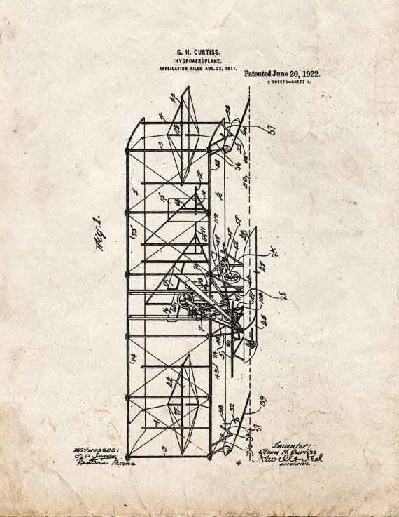 Patent Blueprint 41 1 12 A4 Photo Print