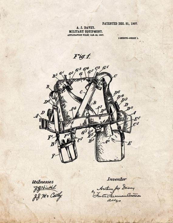 Patent Blueprint 4100 1 12 A4 Photo Print