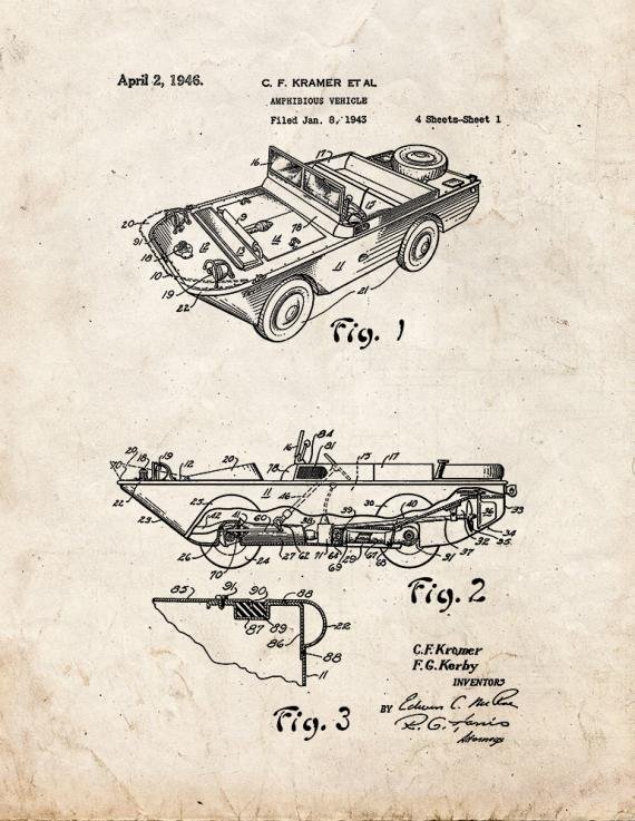 Patent Blueprint 4104 1 12 A4 Photo Print