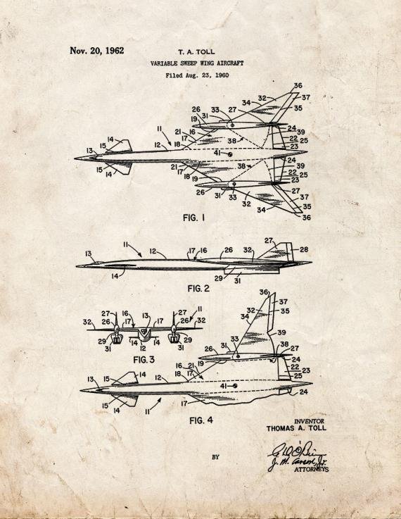 Patent Blueprint 4106 1 12 A4 Photo Print