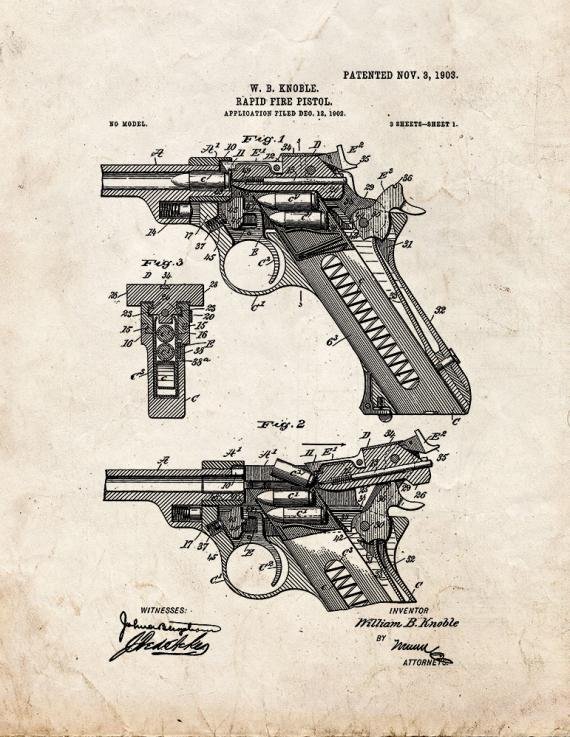 Patent Blueprint 4127 1 12 A4 Photo Print