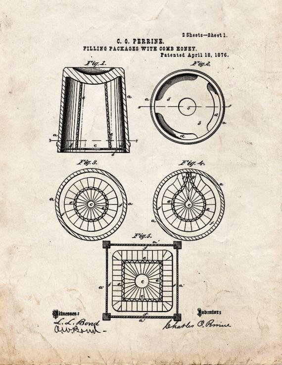 Patent Blueprint 4142 1 12 A4 Photo Print