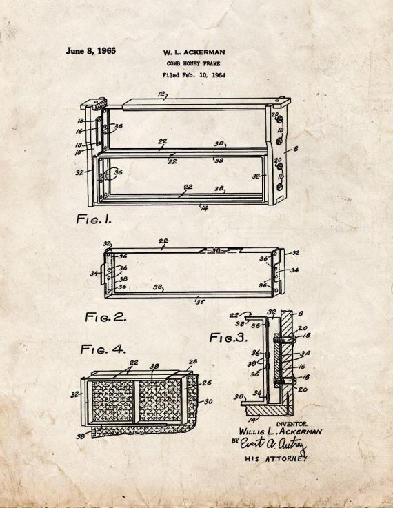 Patent Blueprint 4144 1 12 A4 Photo Print