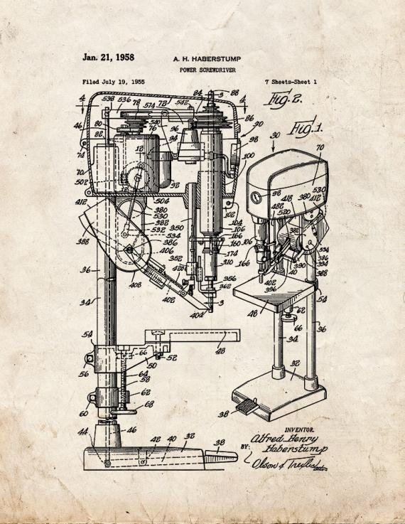 Patent Blueprint 4146 1 12 A4 Photo Print