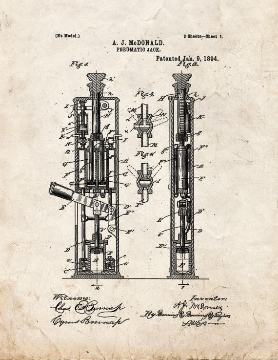 Patent Blueprint 4153 1 12 A4 Photo Print