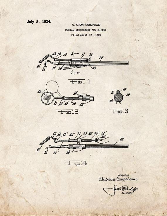 Patent Blueprint 4155 1 12 A4 Photo Print
