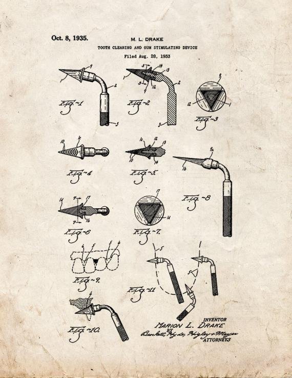 Patent Blueprint 4156 1 12 A4 Photo Print