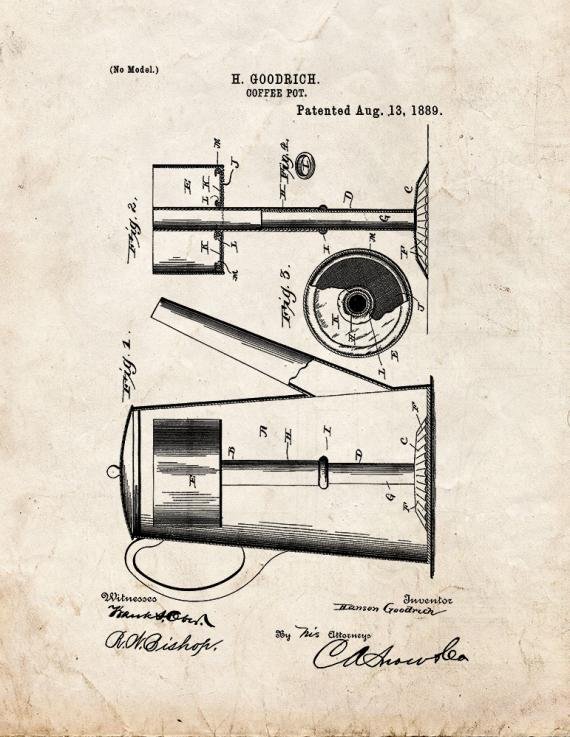 Patent Blueprint 4168 1 12 A4 Photo Print
