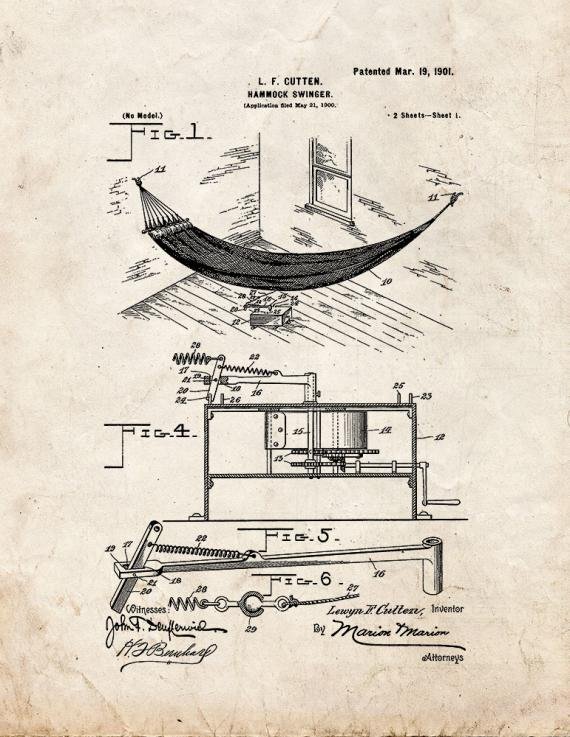 Patent Blueprint 4171 1 12 A4 Photo Print