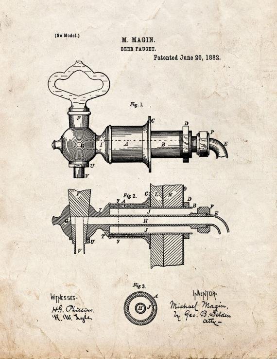 Patent Blueprint 4180 1 12 A4 Photo Print