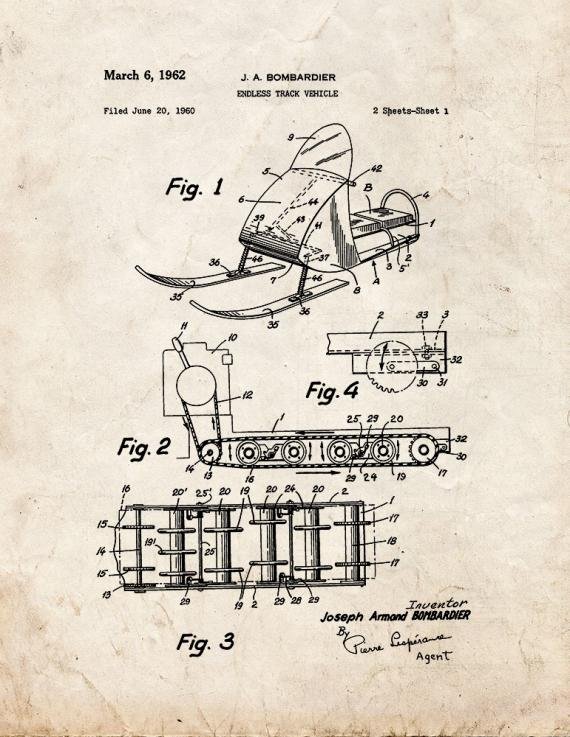 Patent Blueprint 419 1 12 A4 Photo Print
